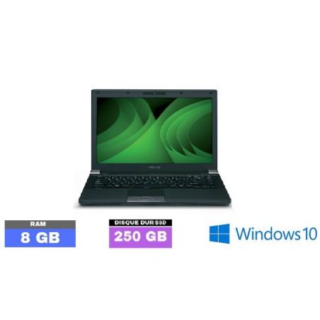 TOSHIBA R840 Sous Windows 10 - I3 - Ram 8 Go - SSD 250 GO - N°090908
