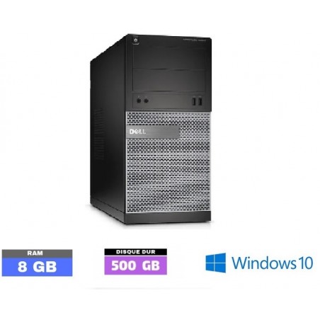 UC DELL OPTIPLEX 3020 Tour Windows 10 - Ram 8 Go - HDD 500 GO - Core I5 4ème géné - N° 120901 - GRADE B