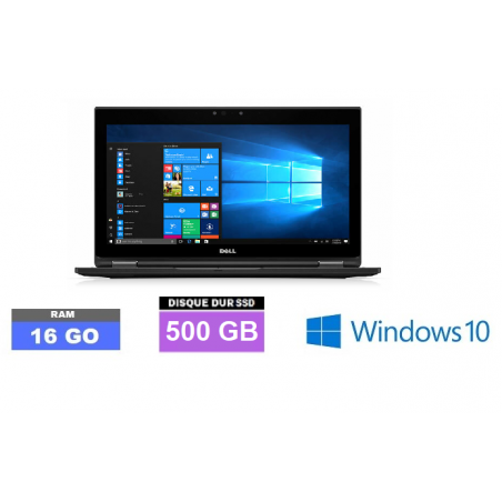 DELL E5289 Core I5 Sous Windows 10 - WEBCAM - SSD 500 GO - Ram 16 Go- N°120915 - GRADE B