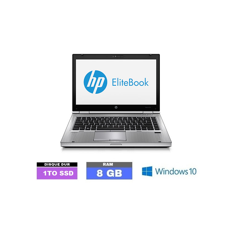 HP Elitebook 8470P Core i5 - 8 Go RAM - SSD 1 TO - Windows 10 - N