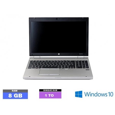 HP ELITEBOOK 8570P sous Windows 10 - Core i5 - 8Go RAM - 1 TO - N°150901 - GRADE B