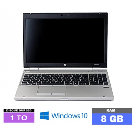 HP ELITEBOOK 8570P sous Windows 10 - Core i5 - 8Go RAM - SSD 1 TO - N°150904 - GRADE B