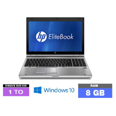HP ELITEBOOK 8560P sous Windows 10 - Core i5 - 8Go RAM - SSD 1 TO  - N°150906 - GRADE B