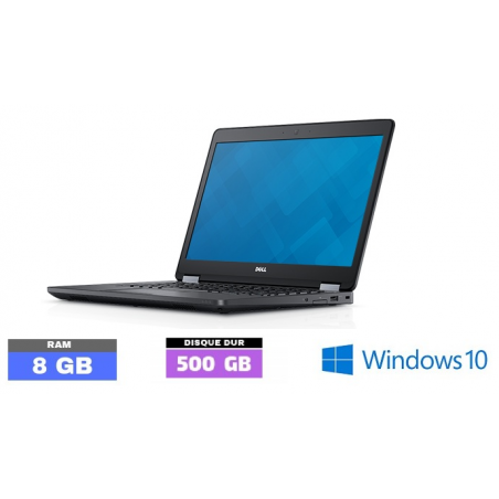 DELL E5470 Core I5 Sous Windows 10 - SSD 500 GO - Ram 8 Go - WEBCAM - N°190902 - GRADE B