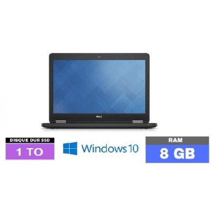 DELL LATITUDE E5570 Windows 10 - SSD 1 TO - Core I5 - Ram 8 Go  - N°190906 - GRADE B