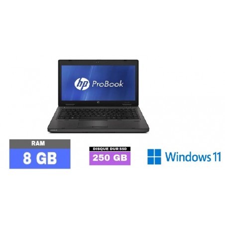 HP PROBOOK 6460B - CORE I5 - SSD 250 GO - Windows 11 - Ram 8 Go - N°280903 - GRADE B