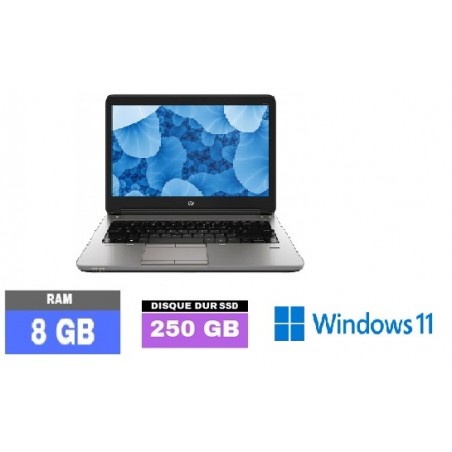 HP PROBOOK 640 G1 - Windows 11 - SSD 250 GO - Core I5 - Ram 8 Go - N°290901
