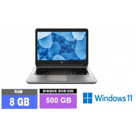 HP PROBOOK 640 G1 - Windows 11 - SSD 500 GO - Core I5 - Ram 8 Go - N°290902 - GRADE B