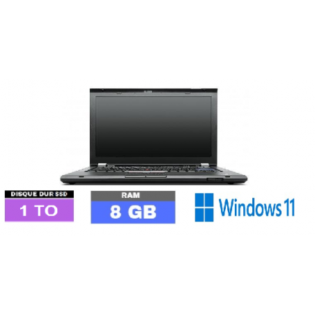 LENOVO T420 Intel Core I5 sous Windows 11 - SSD 1 TO - Ram 8 Go - N°031005 - GRADE B