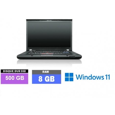 LENOVO T520 Core I5 - Windows 11 - RAM 8 Go - SSD 500GO - N°061001 - GRADE B