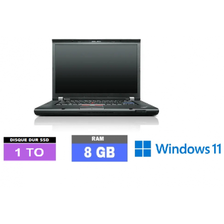 LENOVO T520 Core I5 - Windows 11 - RAM 8 Go - SSD 1 TO - N°061002 - GRADE B