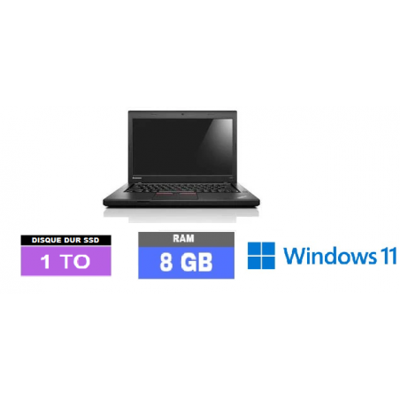 LENOVO THINKPAD L450 - Windows 11 - CORE I5 - SSD 1 TO - Ram 8 Go - N°061008 - GRADE B