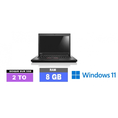 LENOVO THINKPAD L450 - Windows 11 - CORE I5 - SSD 2 TO - Ram 8 Go - N°061009 - GRADE B