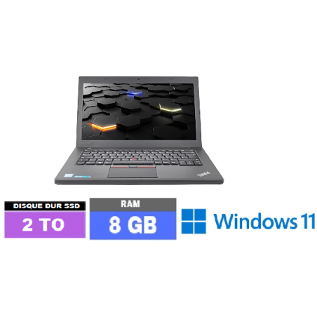 LENOVO T460 - Core I5 6EME GENERATION - WEBCAM - Windows 11 - SSD 2 TO - Ram 8 Go - N°061010 - GRADE B