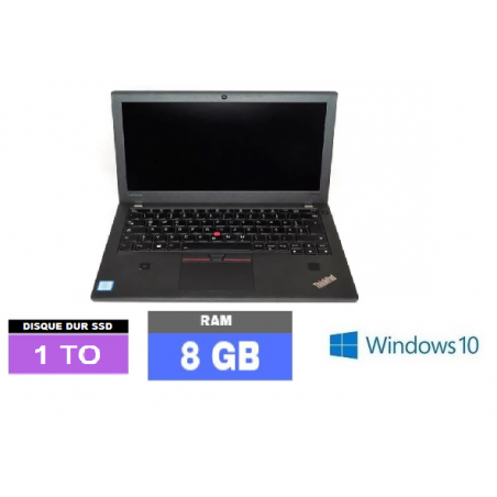 LENOVO THINKPAD X270 - Core I5 - Windows 10 - SSD 1 TO - Ram 8 Go - N°131009 - GRADE B