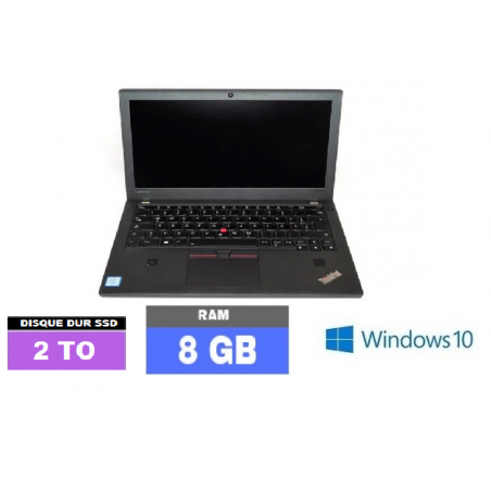 LENOVO THINKPAD X270 - Core I5 - Windows 10 - SSD 2 TO - Ram 8 Go - N°131010 - GRADE B