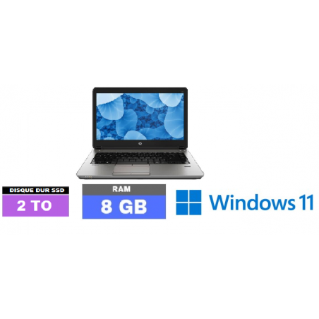 HP PROBOOK 640 G2 - Windows 11 - SSD 2 TO - Core I5 - Ram 8 Go - N141008 - GRADE B