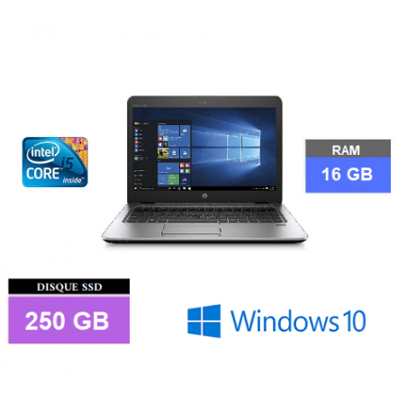 HP 840 G4 I5 -16 Go RAM - SSD 250 Go - Windows 10  - N°241109 - GRADE B