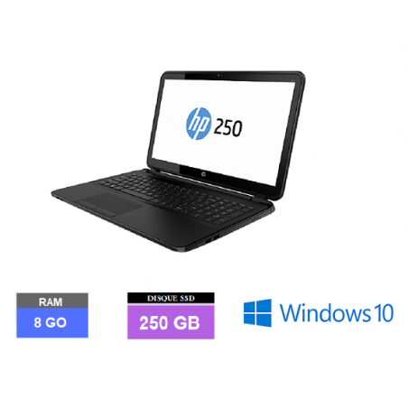 HP 250 G7 - Celeron - Windows 10 - Ra 8 Go -  SSD 250- N°241110 - GRADE B