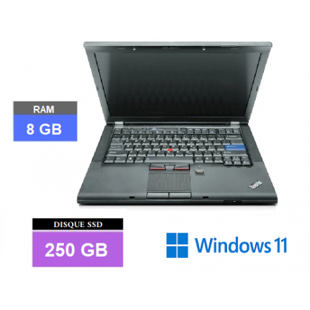 LENOVO T410 -Windows 11 - Core I5 -SSD 250 GO - Ram 8 Go- N°251105 - GRADE B