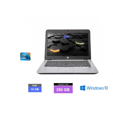 HP 820 G4 - RAM 16 GO - SSD 250 GO - Windows 10 - N°291106 - GRADE B