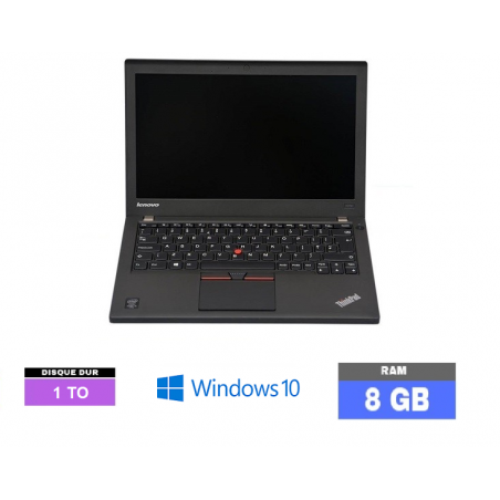 LENOVO X250 Core I5 - Sous Windows 10 - WEBCAM - SSD 1 TO - Ram 8 Go - N°011211 - GRADE B