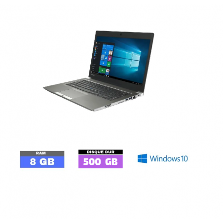 TOSHIBA Portégé Z30 - Windows 10 - Ram 8 go - SSD 500 go - N° 061212 - GRADE B