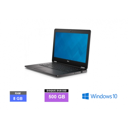 DELL E7270 I5 - TACTILE - Windows 10 - Ram 8 go - SSD 500 GO N°061213 - GRADE B