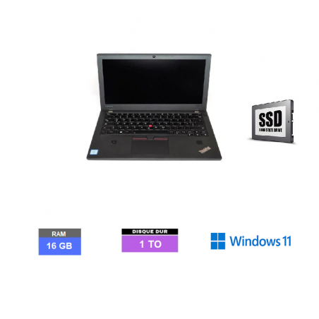 LENOVO THINKPAD X270 - Core I5 - Windows 11 - SSD 1 TO - Ram 16 Go - N°081205 - GRADE B
