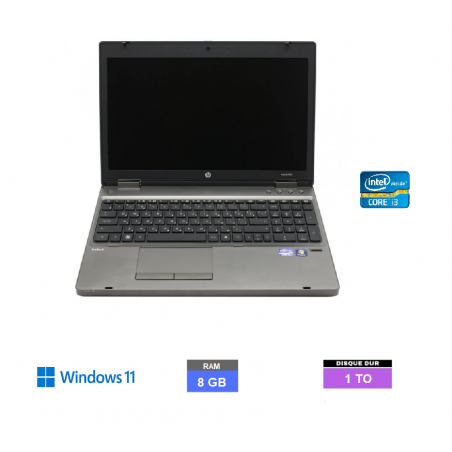 HP 6560B CORE I3 - SSD 1 TO - 8 GO RAM - WINDOWS 11 - N°030111 - GRADE B