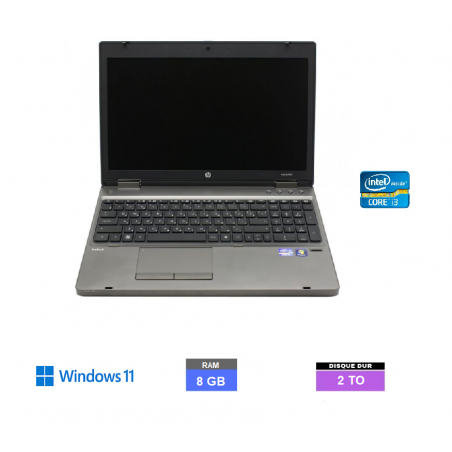 HP 6560B CORE I3 - SSD 2 TO - 8 GO RAM - WINDOWS 11 - N°030112 - GRADE B