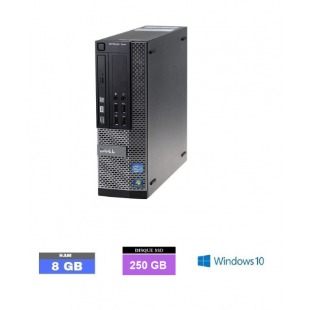 DELL OPTIPLEX 7010 SFF  Windows 10 - Core I5 - SSD 250 go - Ram 8 Go - N°120108 - GRADE B