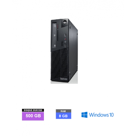LENOVO M73 THINKCENTRE - INTEL CELERON - Ram 8 GO - SSD 500 GO Windows 10 N°130110 - GRADE B