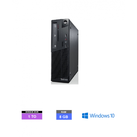 LENOVO M73 THINKCENTRE - INTEL CELERON - Ram 8 GO - SSD 1 TO Windows 10 N°130111 - GRADE B