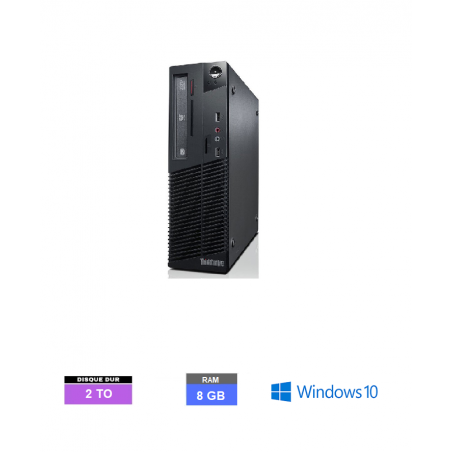 LENOVO M73 THINKCENTRE - INTEL CELERON - Ram 8 GO - SSD 2 TO Windows 10 N°130112 - GRADE B