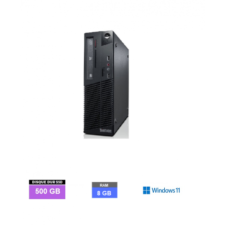 LENOVO M73 THINKCENTRE - INTEL CELERON - Ram 8 GO - SSD 500 GO Windows 11 N°130114 - GRADE B