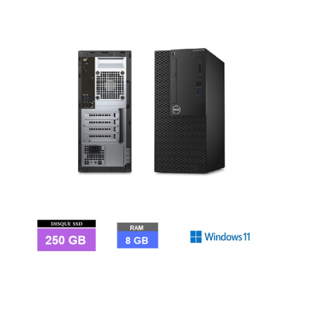 Dell optiplex 3050 TOUR - Core I5 - Ram 8 GO - SSD 250 GO Windows 11 N°160105 - GRADE B