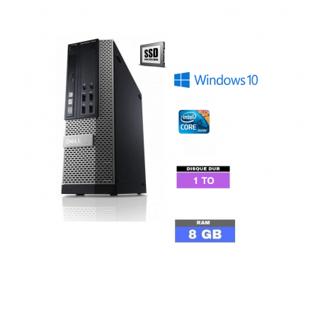 UC DELL 790 SFF  Windows 10 - SSD 1 TO - Ram 8 Go - Core I5 - N°180111 - GRADE B