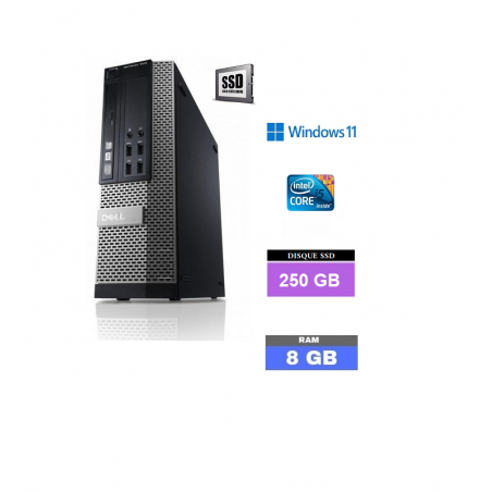 UC DELL 790 SFF  Windows 11 - SSD 250 GO  - Ram 8 Go - Core I5 - N°180113 - GRADE B