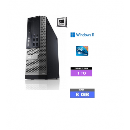 UC DELL 790 SFF  Windows 11 - SSD 1 TO  - Ram 8 Go - Core I5 - N°180115 - GRADE B