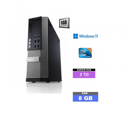 UC DELL 790 SFF  Windows 11 - SSD 2 TO  - Ram 8 Go - Core I5 - N°180116 - GRADE B