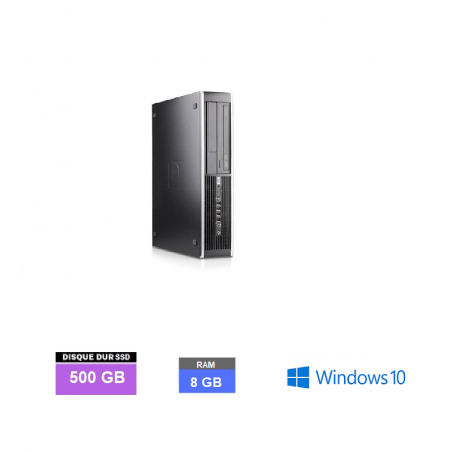 HP 6000 PRO SFF - SSD 500 GO - 8 Go RAM - Windows 10 N°180118 - GRADE B