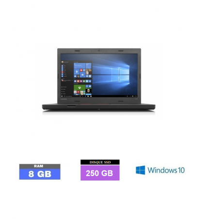 Lenovo L470 - Core I5 - RAM 8 GO - SSD 250 GO - Windows 10 N°190101