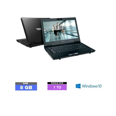 THOSHIBA M11 -  Core I3 - SSD 1 TO - RAM 8 GO - Windows 10 N°190111 - GRADE B