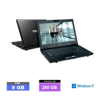THOSHIBA M11 -  Core I3 - SSD 250 GO - RAM 8 GO - Windows 11 N°190113 - GRADE B