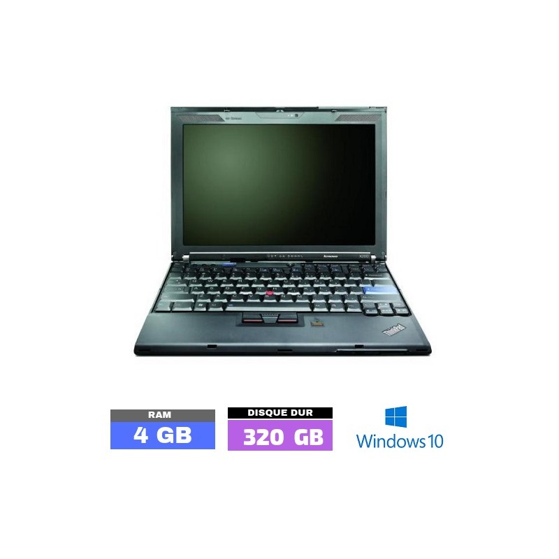 Lenovo Thinkpad X200S sous Windows 10 - Ram 4 Go- N°111101 PHOTO 1