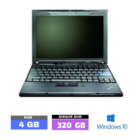 Lenovo Thinkpad X200S sous Windows 10 - Ram 4 Go- N°111101 - GRADE B