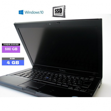 DELL E6400 - SSD 500 Go - Windows 10 - Ram 4 Go - N°270101 - GRADE B