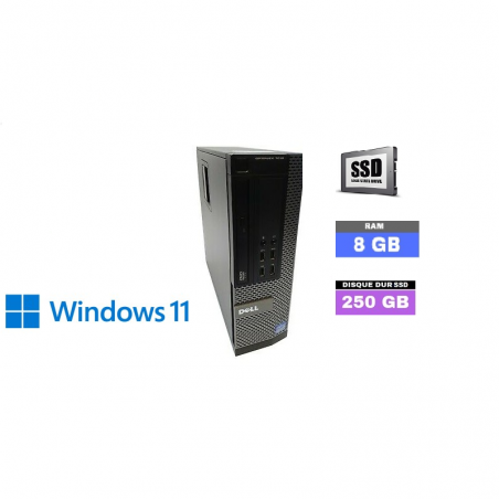 DELL OPTIPLEX 7010 SFF  Windows 11 - Core I7 -  ssd 250 Go  - Ram 8 Go - N°270109 - GRADE B