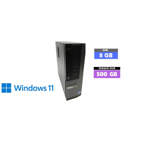 DELL OPTIPLEX 7010 SFF  Windows 11 - Core I7 -  HHD 500 Go  - Ram 8 Go - N°270110 - GRADE B